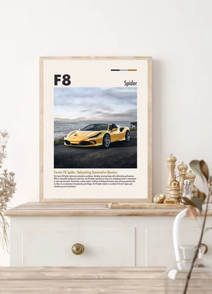 Famous Cars Wall Art Posters
