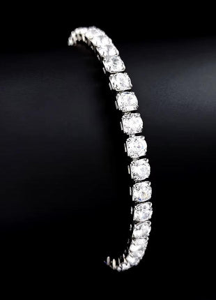 Silver Zircon Tennis Bracelet