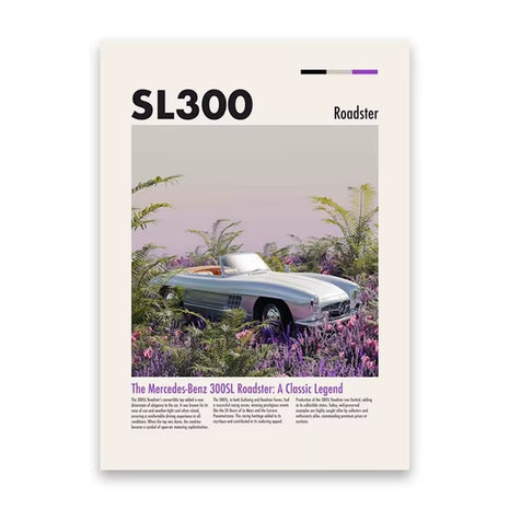 Famous Cars Wall Art Posters