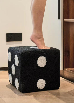 Dice-Shaped Cube Stool