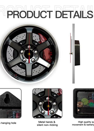 Racing Rim Clock