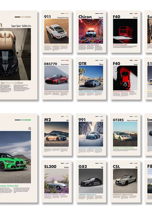 Famous Cars Wall Art Posters