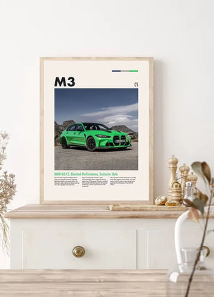 Famous Cars Wall Art Posters
