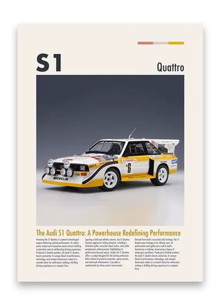 Famous Cars Wall Art Posters
