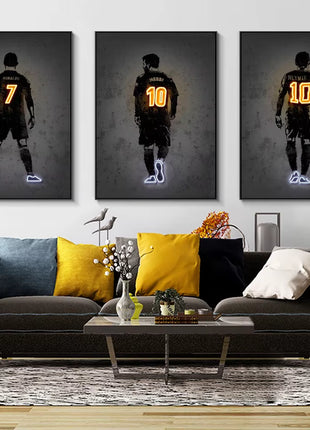 Neon Style Wall Art Posters