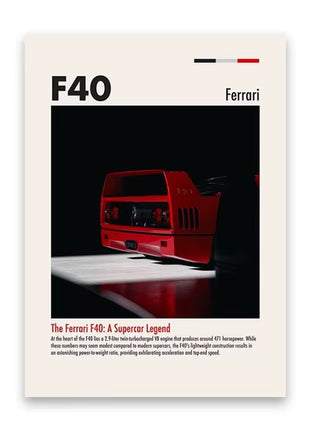 Famous Cars Wall Art Posters