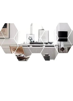 Hexagon 3D Mirror Wall