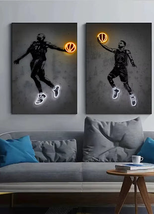 Neon Style Wall Art Posters