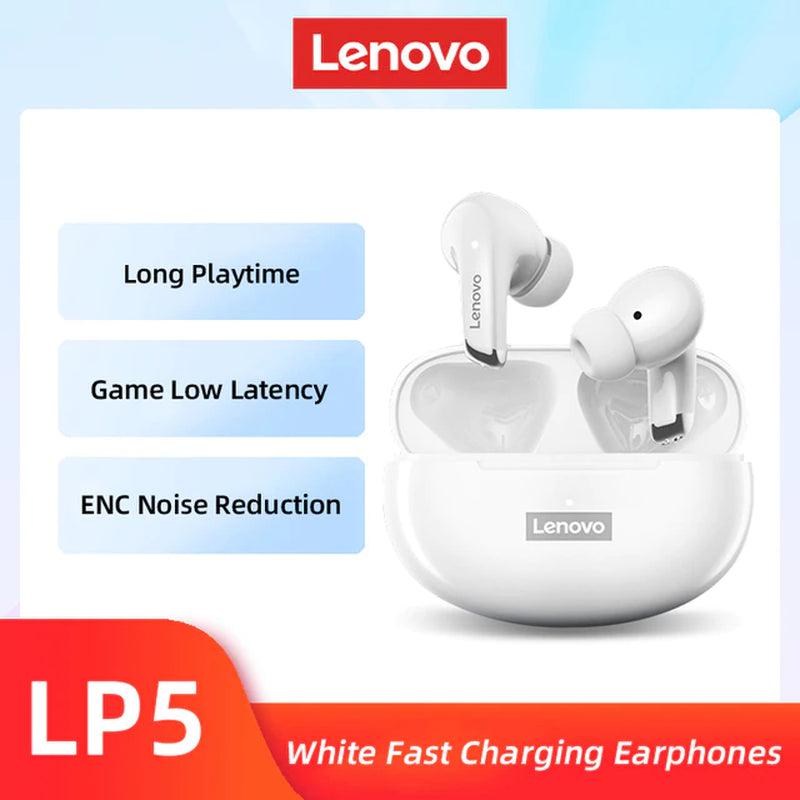 100% Original Lenovo LP5 Wireless Bluetooth Earbuds: HiFi Music, Sports, and Waterproof